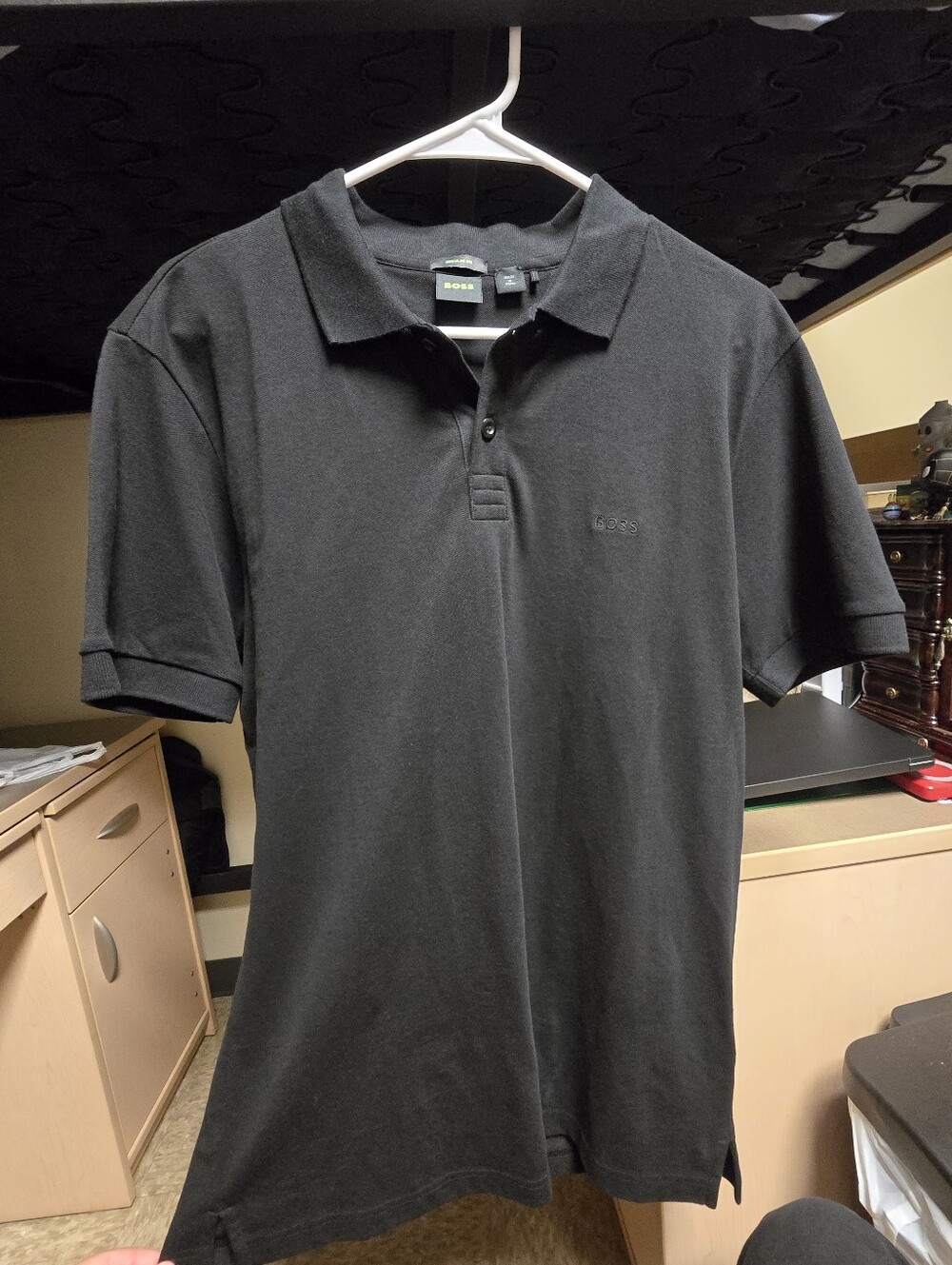 BOSS Black Pique Polo Shirt